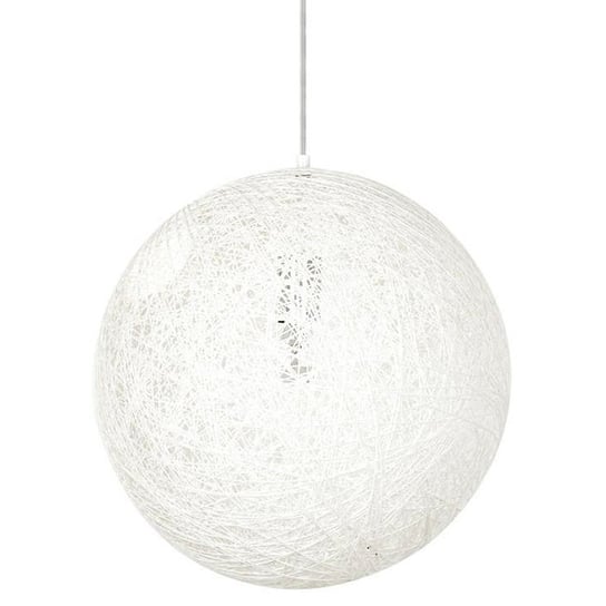 Lampa Luna w kształcie kuli ażur BALL styl eco biały King Home