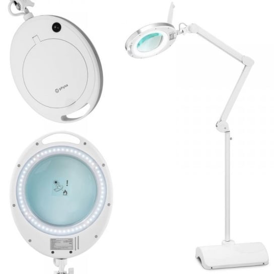 Lampa lupa kosmetyczna ze szkłem powiększającym na stojaku 5 dpi 60x LED śr. 127 mm Inna marka