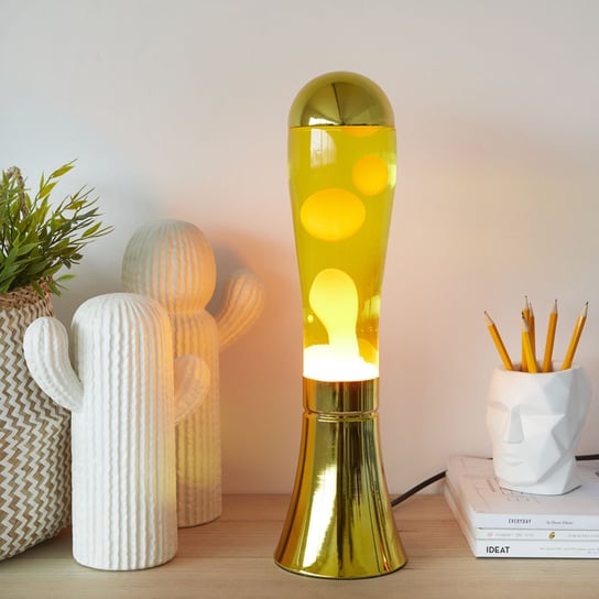 Lampa MAGMA z imitacją lawy złota 45x12 cm BALVI Inna marka