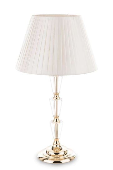 Lampa Metalowa Stołowa Złoto-Kremowa H: 54 Cm Art-Pol