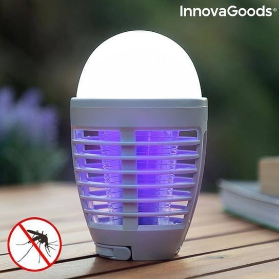 Lampa na komary akumulatorowa LED 2 w 1 Kl Bulb InnovaGoods InnovaGoods