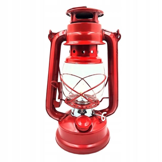 Lampa Naftowa Wisząca Ogrodowa Czerwona 24 cm Knot NNLED