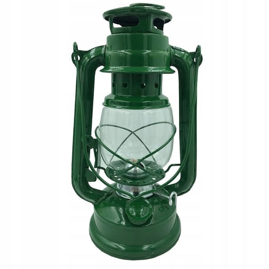 Lampa Naftowa Wisząca Ogrodowa Zielona 24cm + Knot NNLED