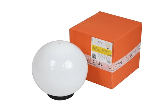 Lampa Ogrodowa Biała Kula Dekoracyjna - Luna Ball 20 Cm + Żarówka Gratis Lunares