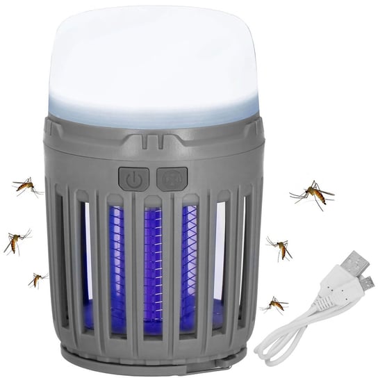 Lampa owadobójcza UV turystyczna 3w1 na komary, muchy, ćmy Springos