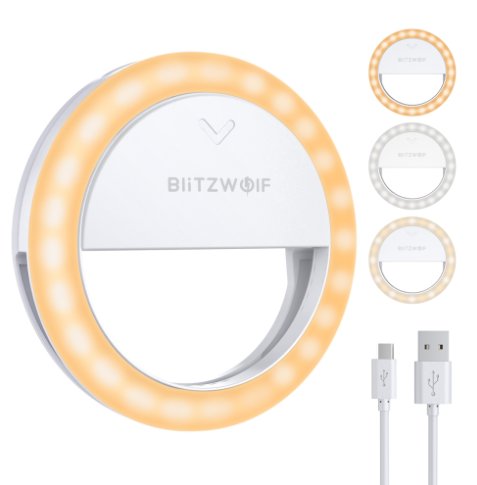 Lampa pierścieniowa z regulacją jasności i barwy BlitzWolf BW-SL0 Pro LED BlitzWolf