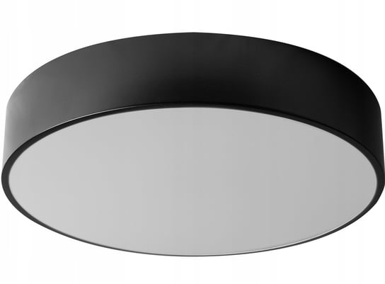 Lampa Plafon 50cm Okrągła Czarna Sufitowa Żyrandol Toolight