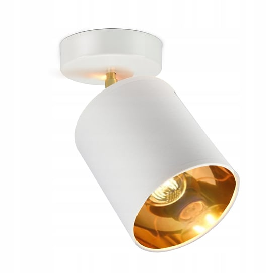 Lampa Plafon Żyrandol Ruchomy Abażur Biały Złoty Luxolar