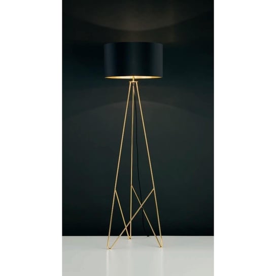 Lampa podłogowa EGLO Pasiano, 60 W, E27, czarno-złota, 154x45x45 cm Eglo