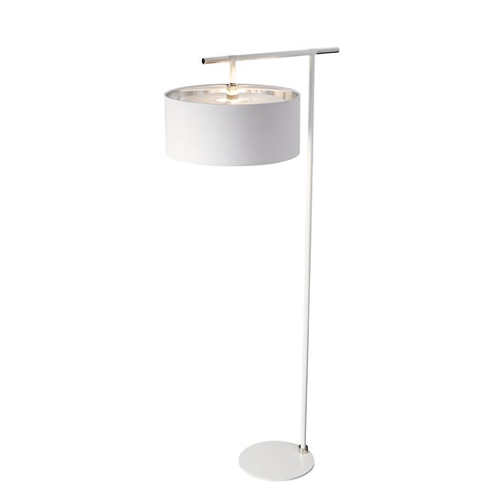 Lampa podłogowa ELSTEAD LIGHTING Balance, 60 W, E27, biała-nikiel połysk, 161,6x45,5x67,7 cm ELSTEAD LIGHTING