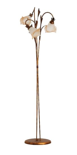 Lampa podłogowa LAMPEX Lejek, brązowa, 40 W, 164x54 cm Lampex