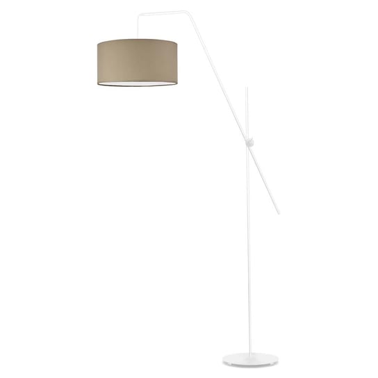Lampa podłogowa LYSNE Bilbao, 60 W, E27, beżowa/biała, 176x90 cm LYSNE