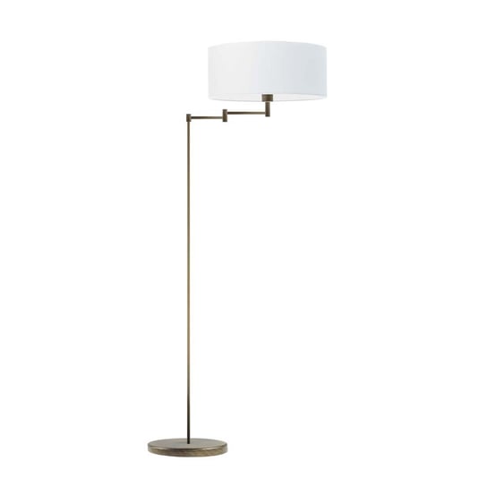 Lampa podłogowa LYSNE Cancun, biała, stare złoto, E27, 155x63 cm LYSNE