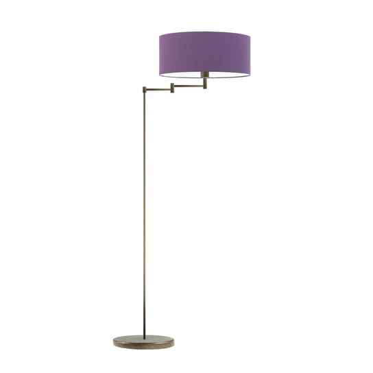 Lampa podłogowa LYSNE Cancun, fioletowa, stare złoto, E27, 155x63 cm LYSNE