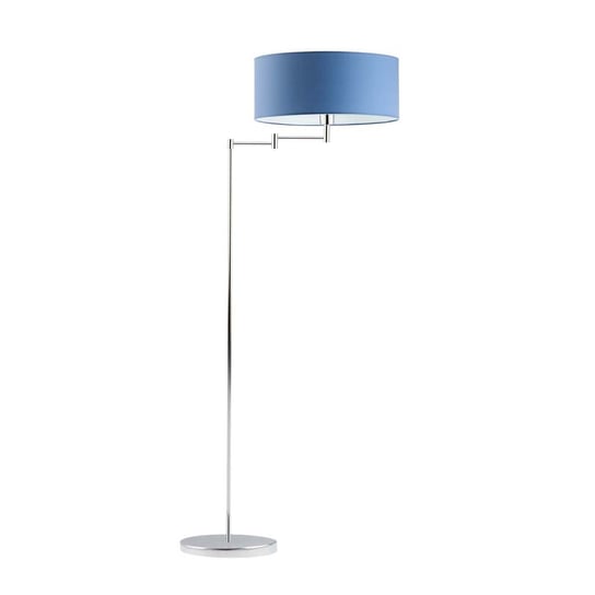 Lampa podłogowa LYSNE Cancun, niebieska, chrom, E27, 155x63 cm LYSNE