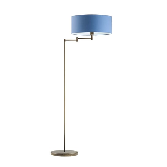 Lampa podłogowa LYSNE Cancun, niebieska, stare złoto, E27, 155x63 cm LYSNE