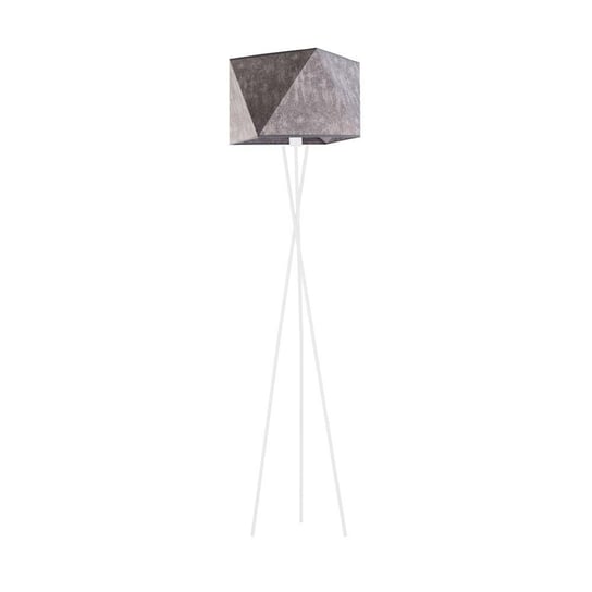 Lampa podłogowa LYSNE Dakar, 60 W, E27, beton/biała, 164x45 cm LYSNE