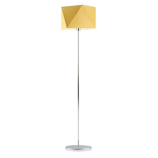 Lampa podłogowa LYSNE Fidżi, 60 W, E27, musztardowa/chrom, 160x45 cm LYSNE