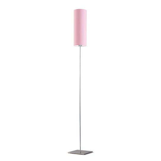 Lampa podłogowa LYSNE Florencja, 60 W, E27, jasnoróżowa/chrom, 165x20 cm LYSNE