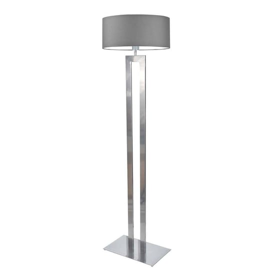 Lampa podłogowa LYSNE Kalifornia, 60 W, E27, stalowo-srebrna, 161x40 cm LYSNE