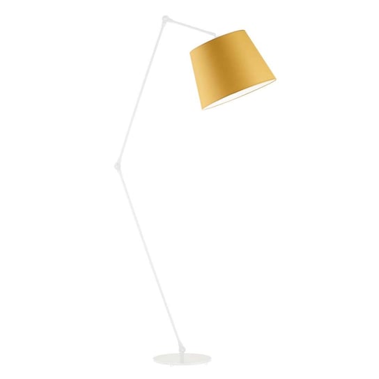 Lampa podłogowa LYSNE Manila, 60 W, E27, musztardowa/biała, 177x60 cm LYSNE