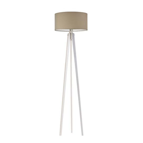 Lampa podłogowa LYSNE Miami, 60 W, E27, beżowo-biała, 148x40 cm LYSNE