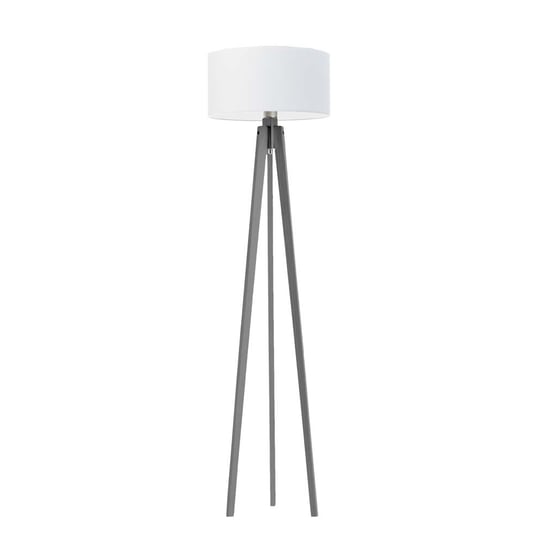 Lampa podłogowa LYSNE Miami, 60 W, E27, biało-popielata, 148x40 cm LYSNE