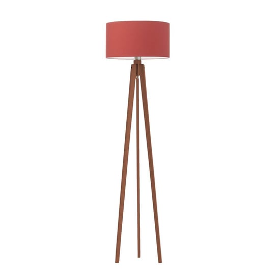 Lampa podłogowa LYSNE Miami, 60 W, E27, czerwono-mahoniowa, 148x40 cm LYSNE