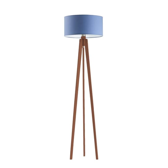 Lampa podłogowa LYSNE Miami, 60 W, E27, niebiesko-mahoniowa, 148x40 cm LYSNE