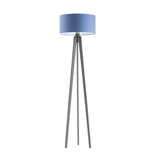 Lampa podłogowa LYSNE Miami, 60 W, E27, niebiesko-popielata, 148x40 cm LYSNE