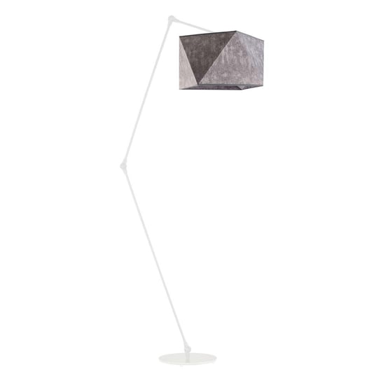 Lampa podłogowa LYSNE Osaka, 60 W, E27, beton/biała, 177x60 cm LYSNE