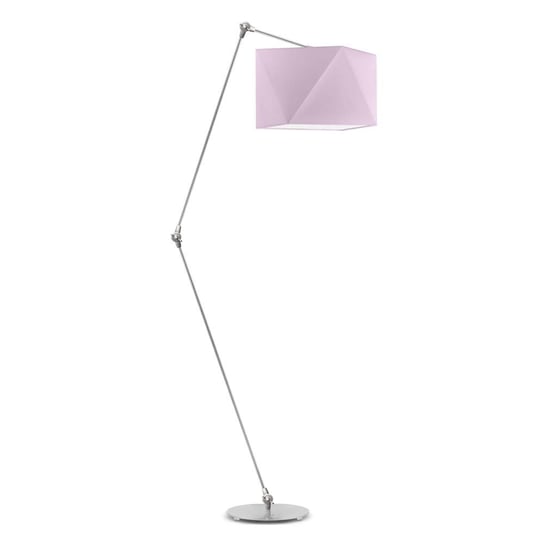 Lampa podłogowa LYSNE Osaka, 60 W, E27, jasnofioletowa/srebrna, 177x60 cm LYSNE