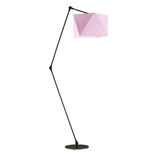 Lampa podłogowa LYSNE Osaka, 60 W, E27, jasnoróżowa/czarna, 177x60 cm LYSNE