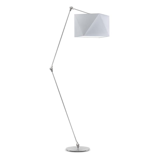 Lampa podłogowa LYSNE Osaka, 60 W, E27, jasnoszara/srebrna, 177x60 cm LYSNE