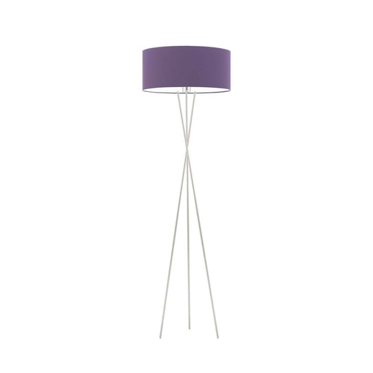 Lampa podłogowa LYSNE Paryż, 60 W, E27, fioletowa/srebrna, 160x40 cm LYSNE