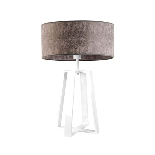 Lampa podłogowa LYSNE Thor, 60 W, E27, beton/biała, 61x40 cm LYSNE