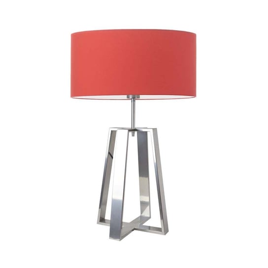 Lampa podłogowa LYSNE Thor, 60 W, E27, czerwona/srebrna, 61x40 cm LYSNE
