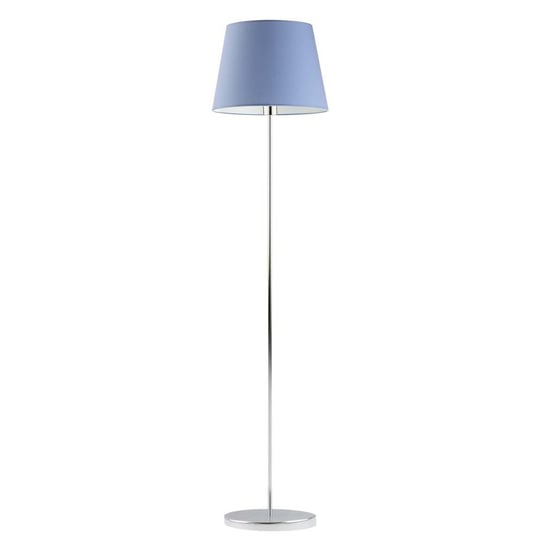 Lampa podłogowa LYSNE Vasto, 60 W, E27, niebieska/chrom, 162,5x37 cm LYSNE