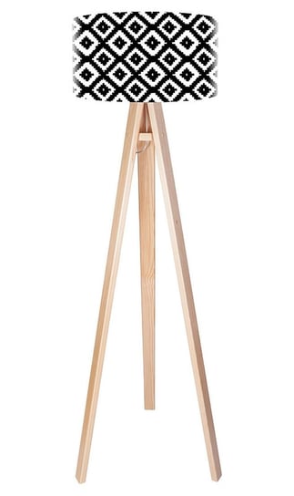 Lampa podłogowa MACODESIGN Czarne romby tripod-foto-401p, 60 W MacoDesign