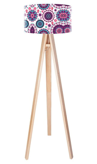 Lampa podłogowa MACODESIGN Mandalia młodości tripod-foto-232p, 60 W MacoDesign