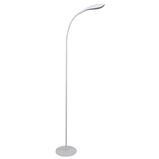 LAMPA podłogowa SWAN 306043 Polux stojąca OPRAWA LED 6,5W 3000K metalowa z elastyczną główką biała POLUX