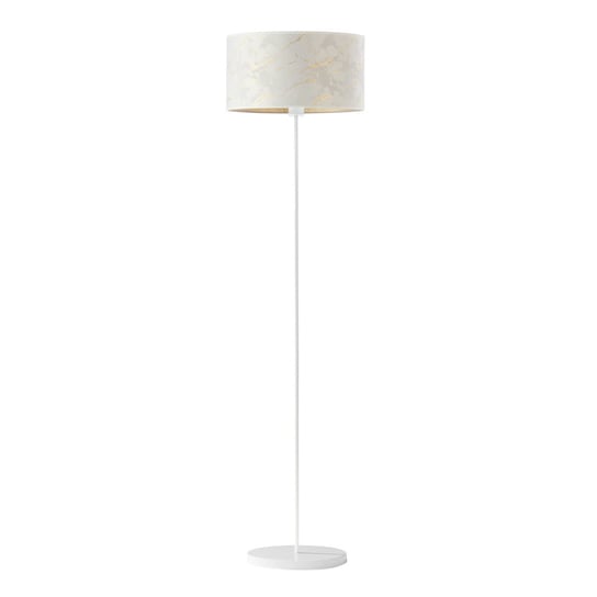 Lampa podłogowa z marmurowym abażurem WERONA MARMUR, biały LYSNE