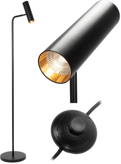 Lampa Podłowa Black App965-1F Toolight