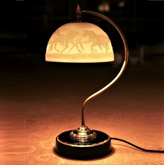 Lampa Porcelanowa 40 cm Konie VILLA ITALIA VILLA ITALIA