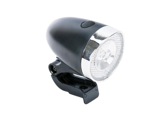 Lampa przód JY-597H 1 led 20 lumen ( bateryjna ) czarna Romet