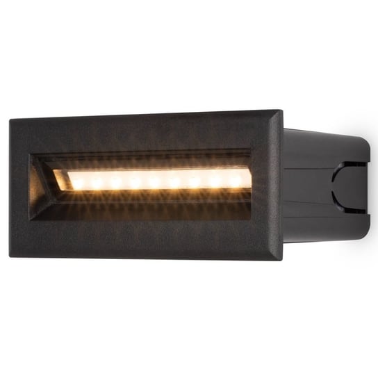 Lampa schodowa wpuszczana Bosca O045SL-L5B3K LED 5W czarna Maytoni