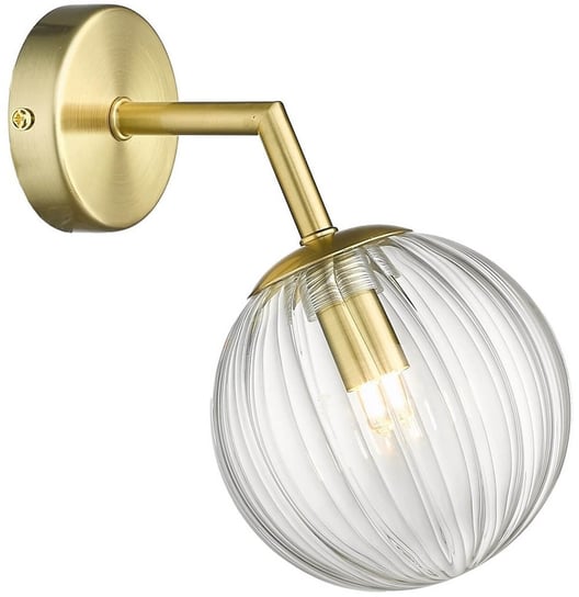 Lampa ścienna Arette LP-133/1W szklana kula ball złota Light Prestige