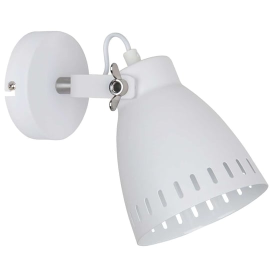 LAMPA ścienna FRANKLIN MB-HN5050-1-WH+S.NICK Italux metalowy KINKIET industrialna OPRAWA reflektorek loft biały ITALUX