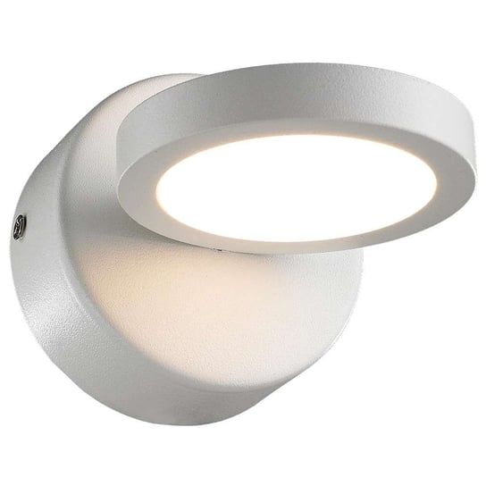 LAMPA ścienna KENDRA MB1063/1 Italux metalowa OPRAWA okrągła LED 5W 3000K kinkiet biały ITALUX