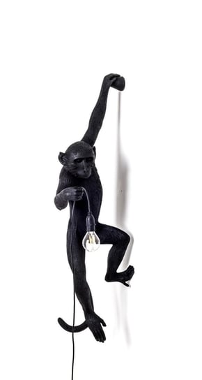 Lampa ścienna Monkey Hanging, czarny, Seletti Inna marka